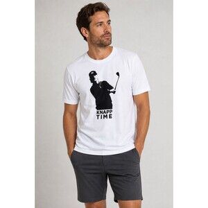 TravisMathew Knapp Time Graphic T-Shirt Golf White Cotton Tee XL